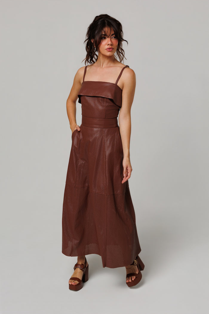 Vestido Midi com Laser Palermo